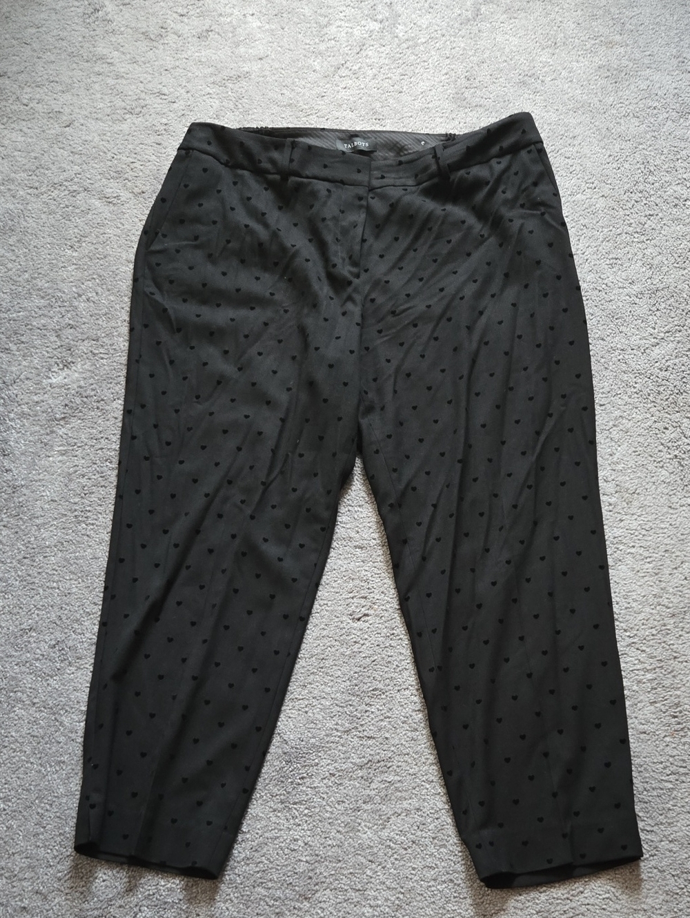 Talbots Heart Embossed Dress Pants, Size 20W